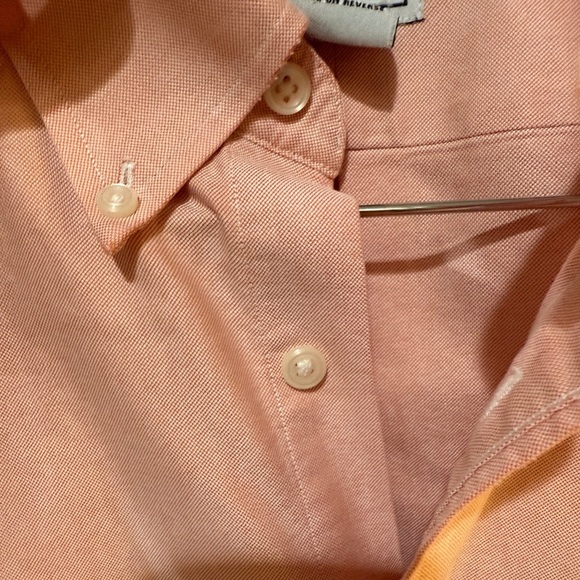 L.L. Bean Pink Casual Button Down Shirt - Picture 3 of 6
